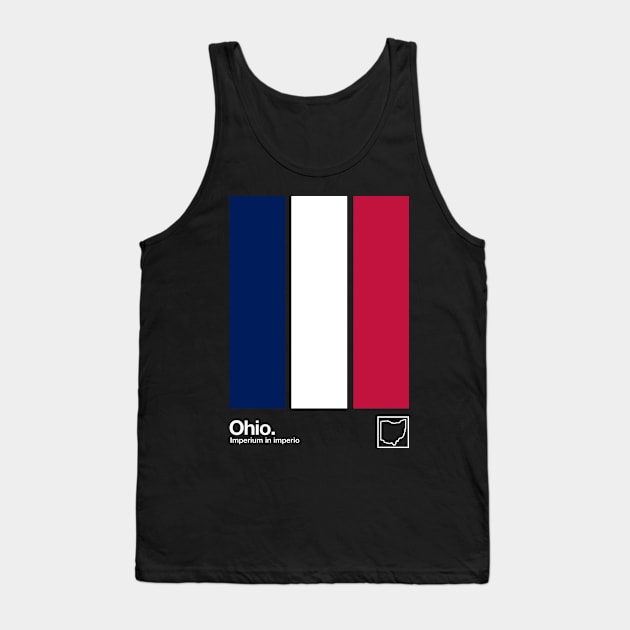 Ohio Flag #2 // Original Minimalist Artwork Poster Design Tank Top by DankFutura